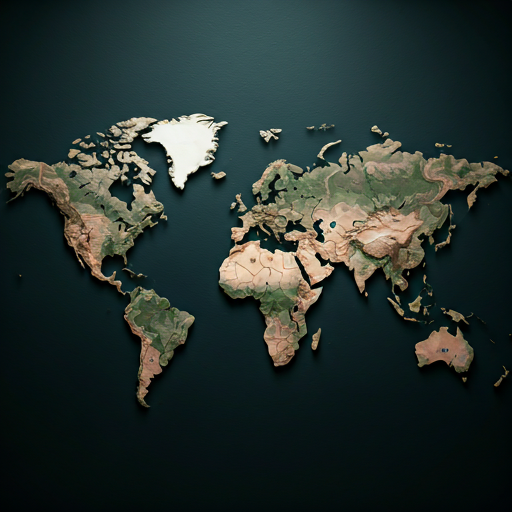 Map background showing global connections